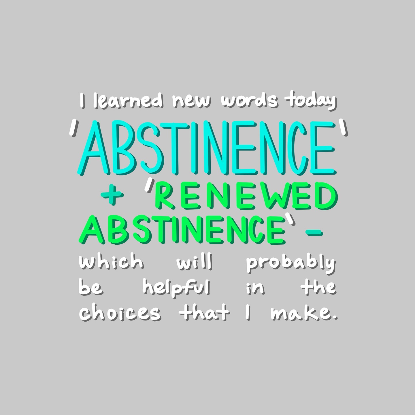 - Male Student Comment from this past Spring 2025 semester.
It’s never too late to make a new decision, so Why Not?
#whynot #sraeducation #sexualriskavoidance #studentcomment #feedback